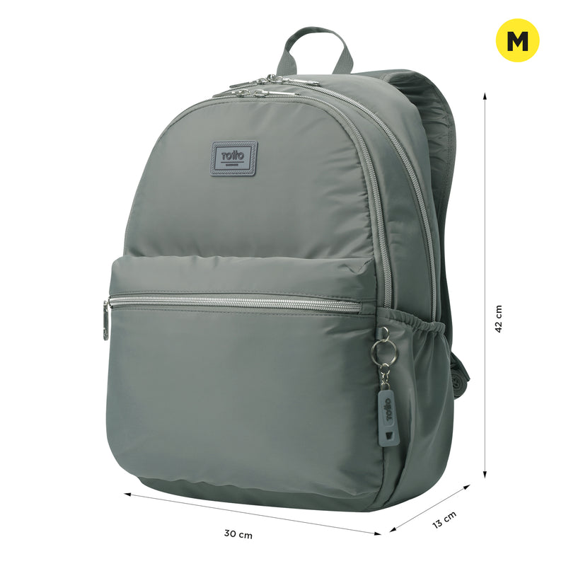 Mochila Porta Laptop 13" Aynatto Gris Mujer