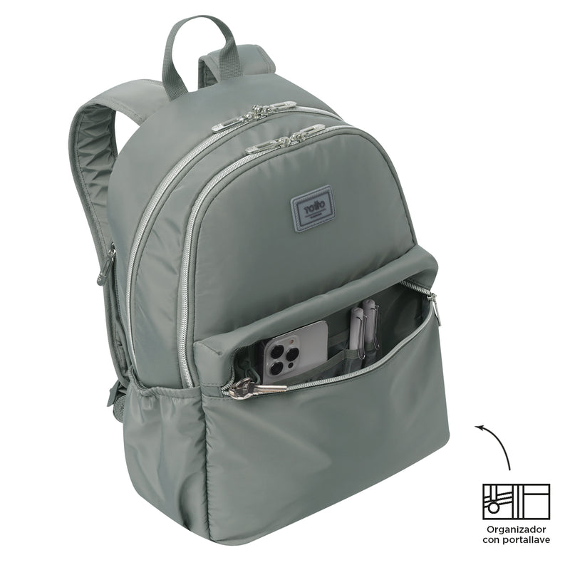Mochila Porta Laptop 13" Aynatto Gris Mujer