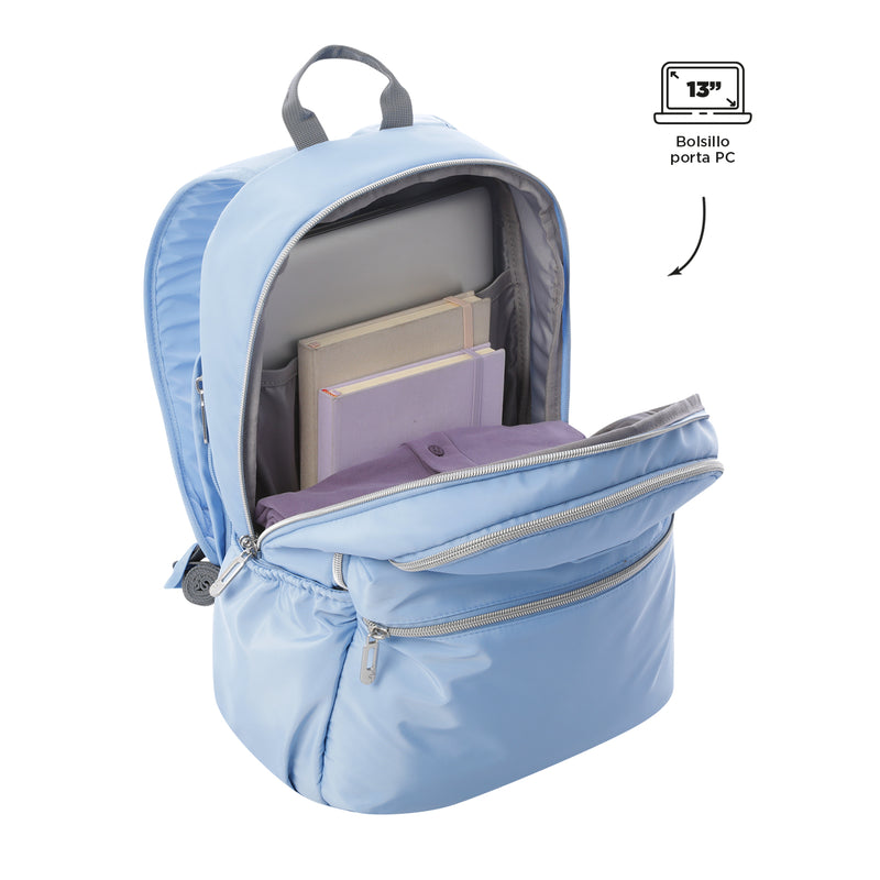 Mochila Porta PC 13" Aynatto Azul Mujer