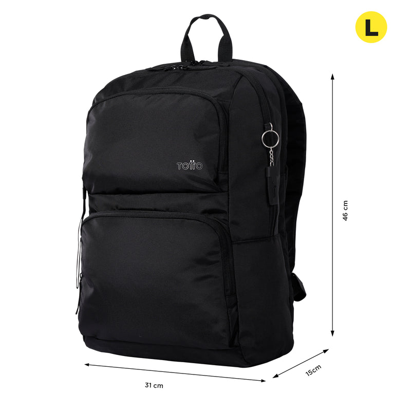 Mochila Universitaria Porta PC 14" Cloud Negra