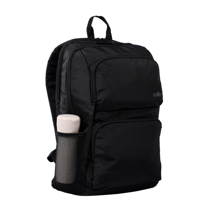 Mochila Universitaria Porta PC 14" Cloud Negra