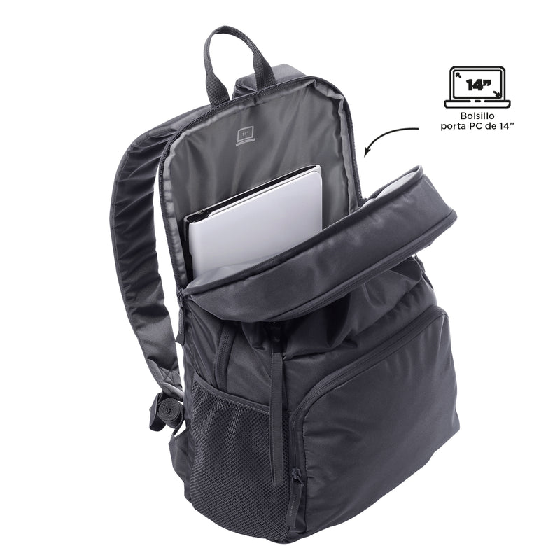 Mochila Universitaria Porta PC 14" Cloud Gris