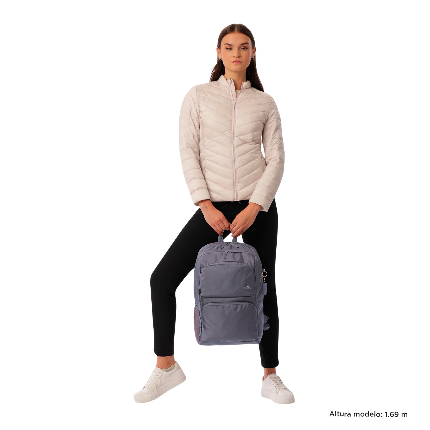 Mochila Universitaria Cloud Morado