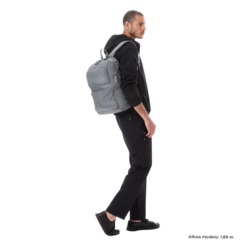 Mochila Universitaria Cloud Porta PC 14" Gris Unisex