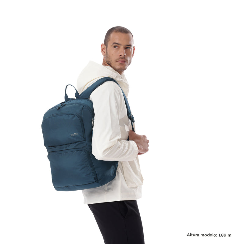 Mochila Universitaria Cloud Porta PC 14" Azul Hombre