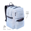 Mochila Universitaria Porta Laptop 17" Molyk Azul Mujer