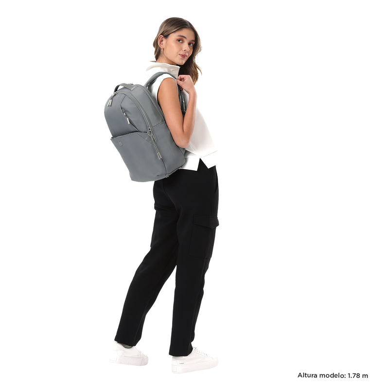 Mochila Ejecutivo Porta PC16" Roxanne Gris Mujer