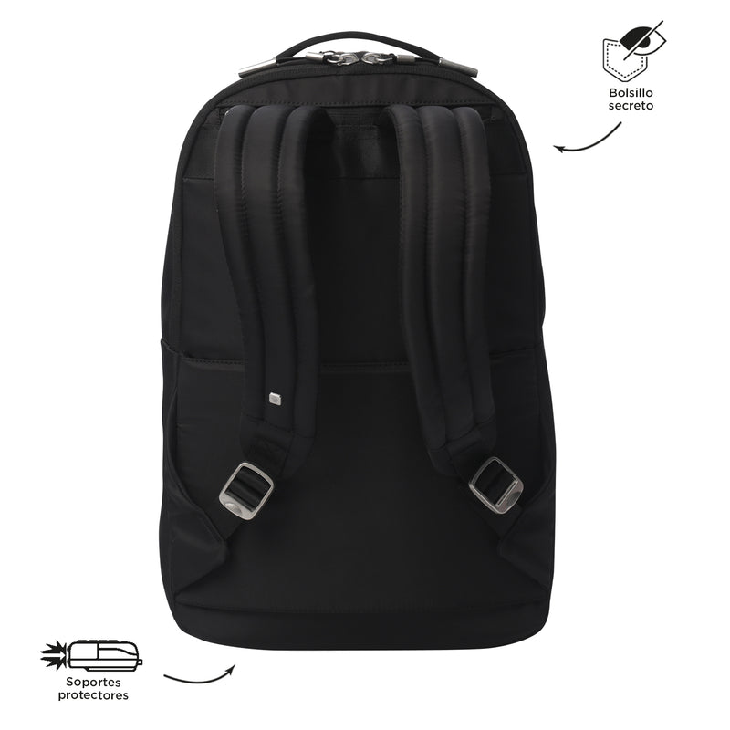 Mochila Ejecutivo Porta PC16" Roxanne Negro Mujer