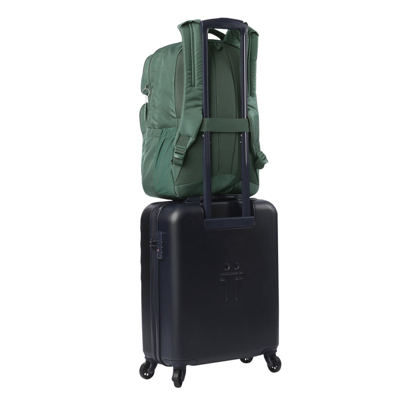 Mochila Antimpacto Suspension Porta PC 16" Verde