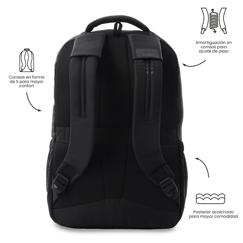 Mochila Antimpacto Porta PC 16" Suspension Negro Hombre