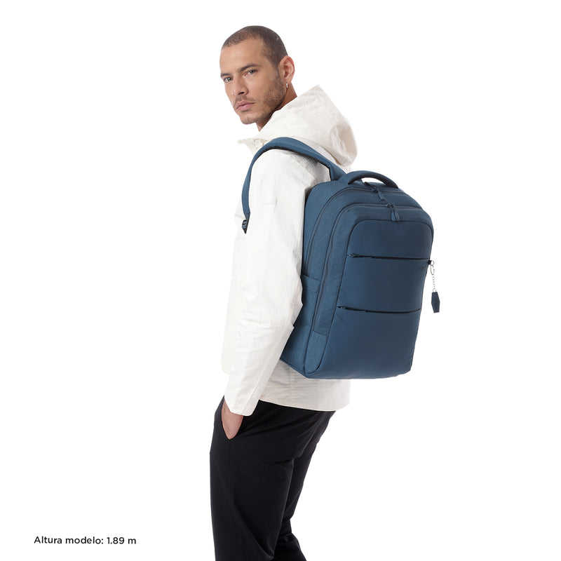 Mochila Ejecutivo Porta PC16" Dallas Azul Hombre