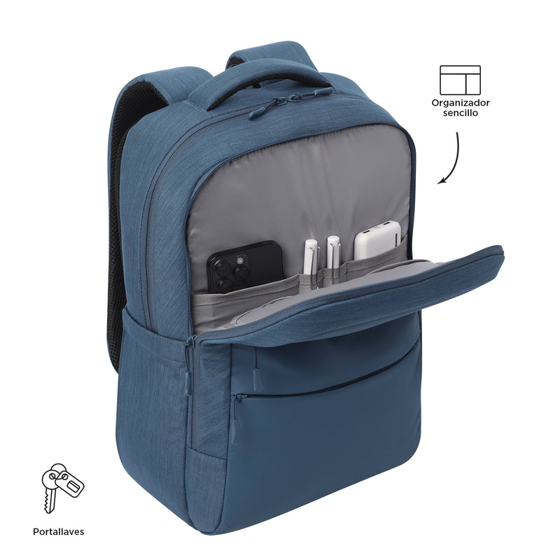 Mochila Ejecutivo Porta PC16" Dallas Azul Hombre