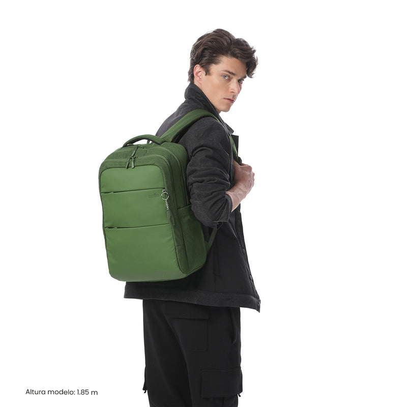 Mochila Ejecutiva Porta PC 16" Dallas Verde Hombre