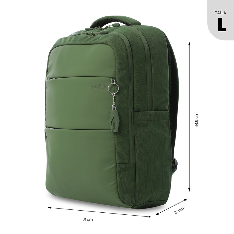 Mochila Ejecutiva Porta PC 16" Dallas Verde Hombre