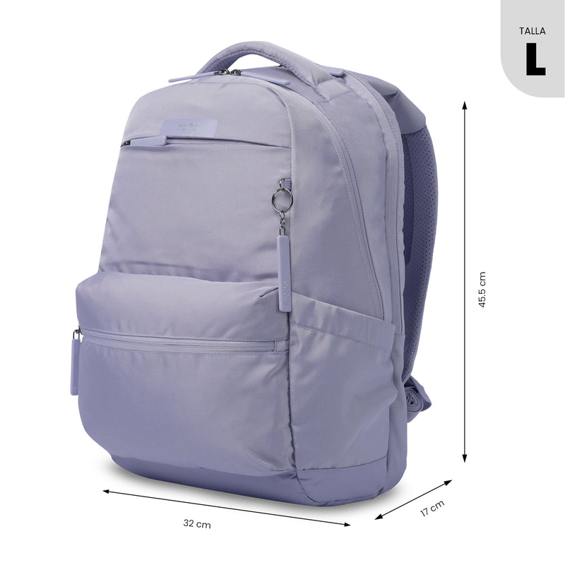 Mochila Antimpacto Comfort Porta PC 16" Morado Mujer
