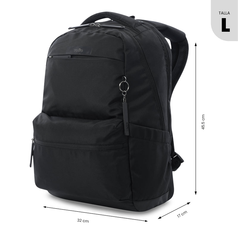 Mochila Antimpacto Comfort Porta PC 16" Negro Mujer