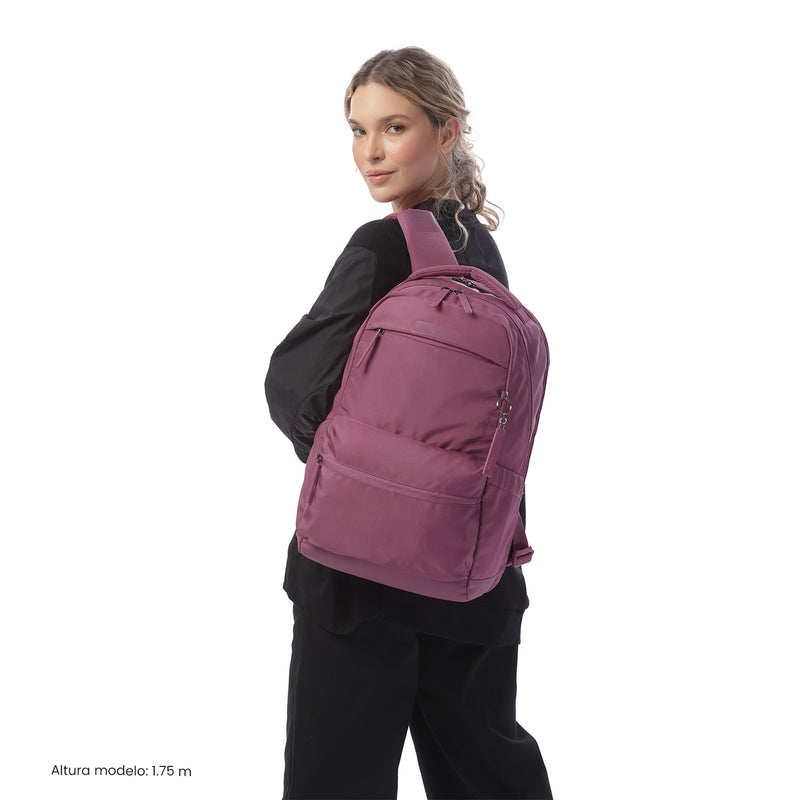 Mochila Antimpacto Comfort Porta PC 16" Rosado Mujer