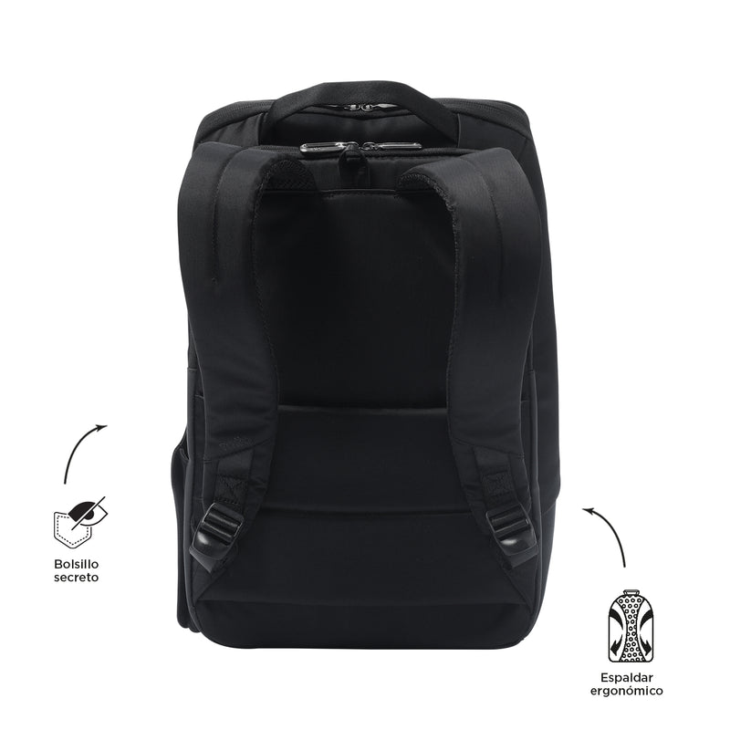 Mochila Ejecutiva Porta PC 14" Alurer Negro Hombre