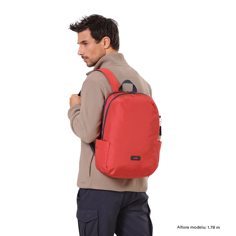 Mochila Univertisario Porta PC 14" Scalat Roja Unisex