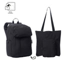 Mochila Universitaria 2 en 1 Porta Laptop 16" Duality Negro Unisex