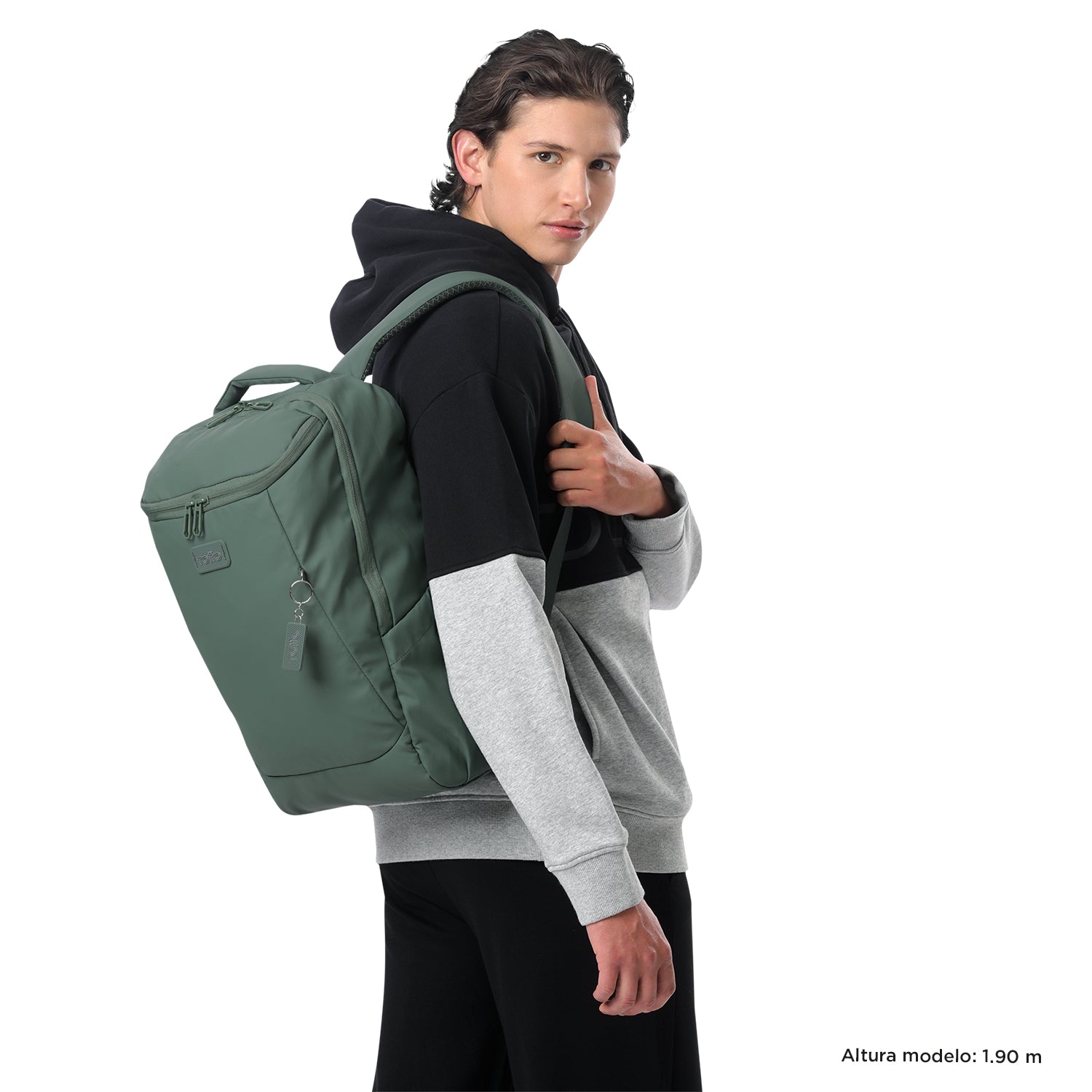 Mochila Universitaria Porta Laptop 16" Storm Verde Hombre