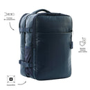 Mochila Ejecutiva Porta Laptop 16" Grow Azul Hombre