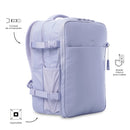 Mochila de Viaje Expandible Grow Porta PC16" Morado Mujer