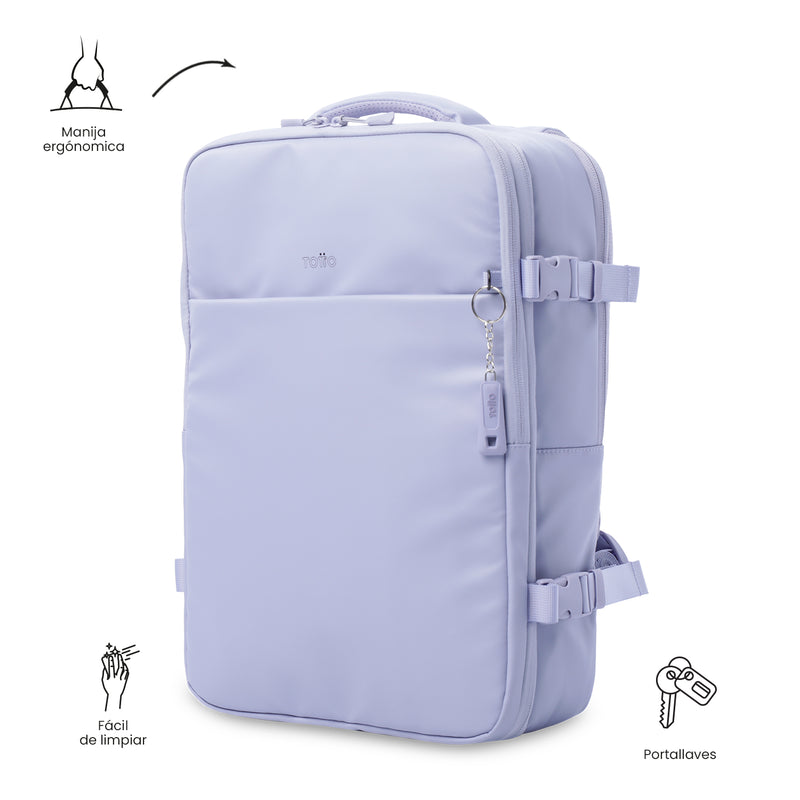 Mochila de Viaje Expandible Grow Porta PC16" Morado Mujer