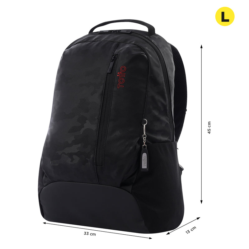 Mochila Universitario Detroit Porta PC 16" Negro Hombre