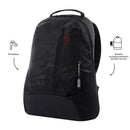 Mochila Universitario Detroit Porta PC 16" Negro Hombre