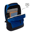 Mochila Universitario Detroit Porta Laptop 16" Negro/Azul Hombre