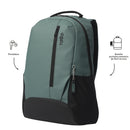 Mochila Universitaria Detroit Porta Laptop 16" Verde Hombre