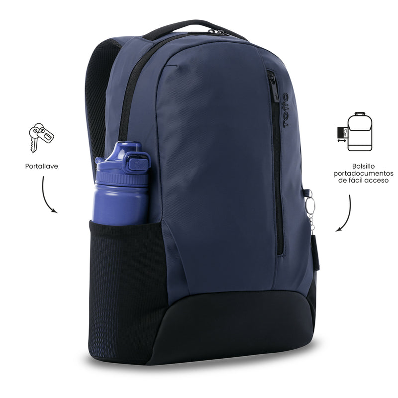 Mochila Universitaria Porta PC 16" Detroit Azul Hombre