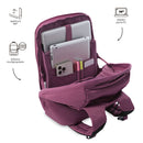 Mochila Antirrobo Porta PC 14" Twill Rosado Mujer