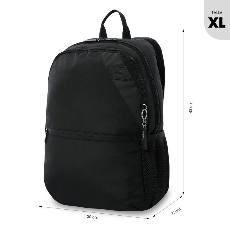 Mochila Universitario Koji Porta PC 15.4" Negro Unisex