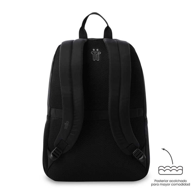 Mochila Universitario Koji Porta PC 15.4" Negro Unisex