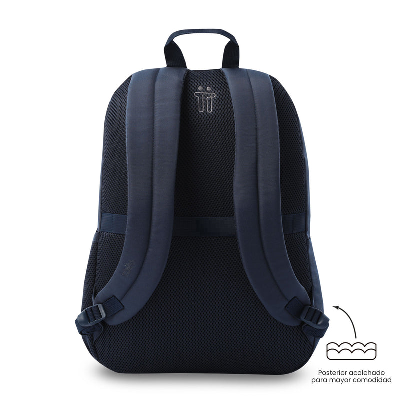 Mochila Universitario Koji Porta PC 15.4" Azul Unisex