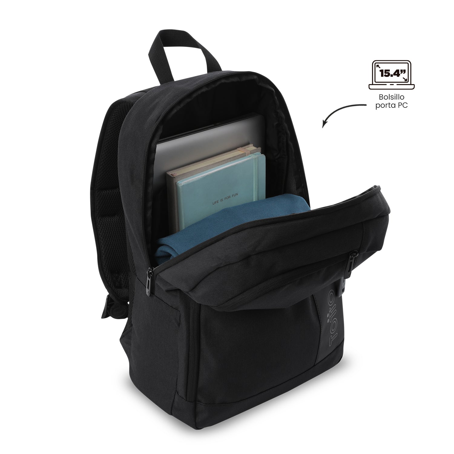 Mochila Universitaria Kanto Porta PC 15.4" Unisex