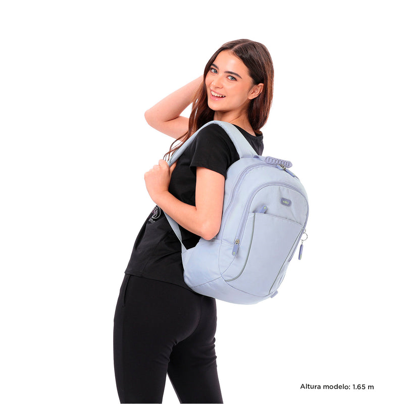 Mochila Universitaria Porta PC 14" Arvar 2.0 Azul Mujer