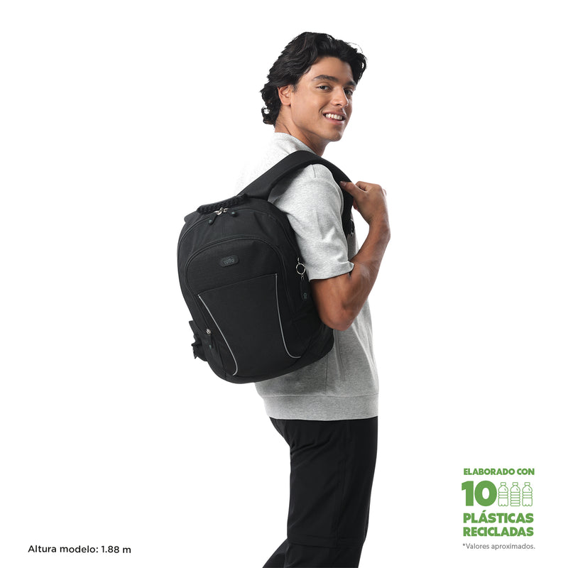 Mochila Universitaria Porta PC 14" Arvar 2.0 Negro