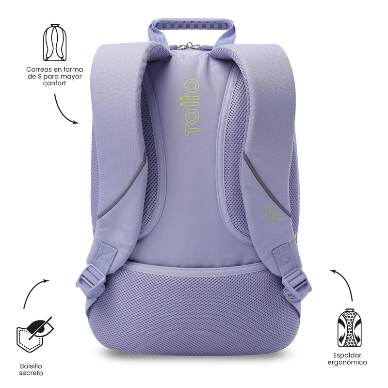 Mochila Universitaria Porta PC 14" Arvar 2.0 Morado Mujer