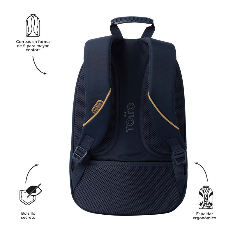 Mochila Universitaria Cambri 2.0 Porta Laptop 15.4" Azul Hombre