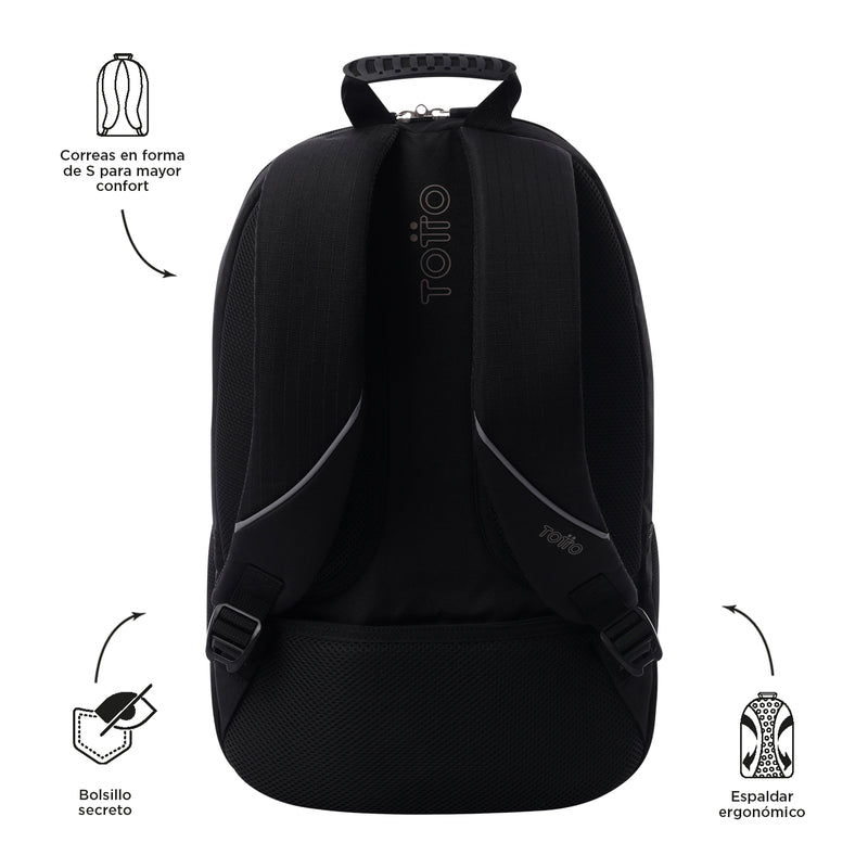 Mochila Universitaria Porta PC 15.4" Cambri 2.0 Negra Unisex