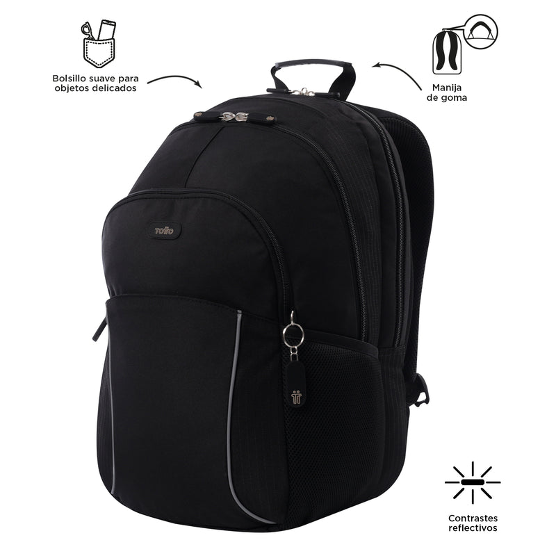 Mochila Universitaria Porta PC 15.4" Cambri 2.0 Negra Unisex