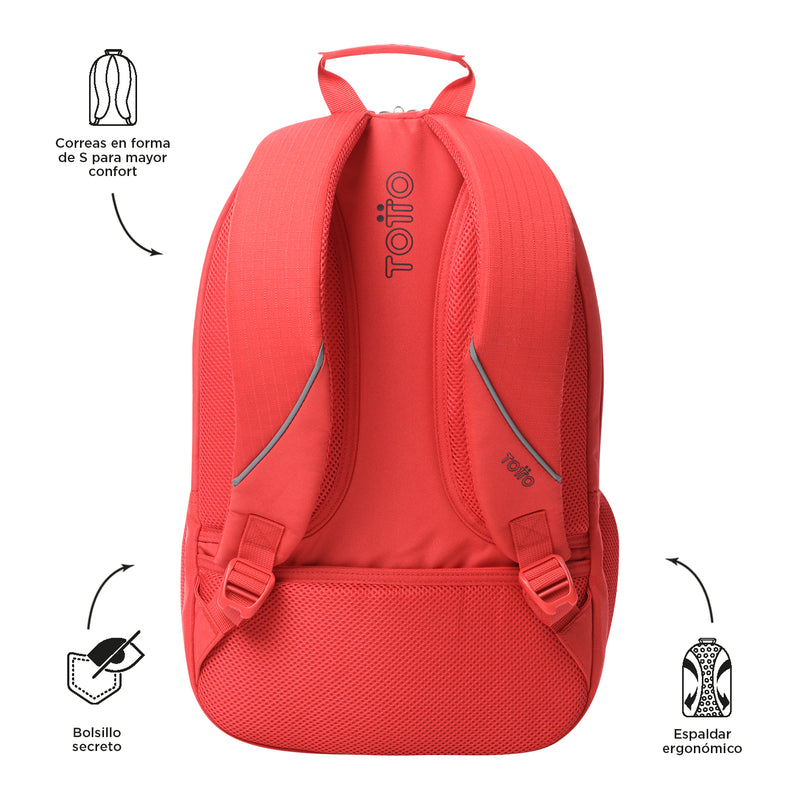 Mochila Universitaria Porta PC 15.4" Cambri 2.0 Roja Unisex