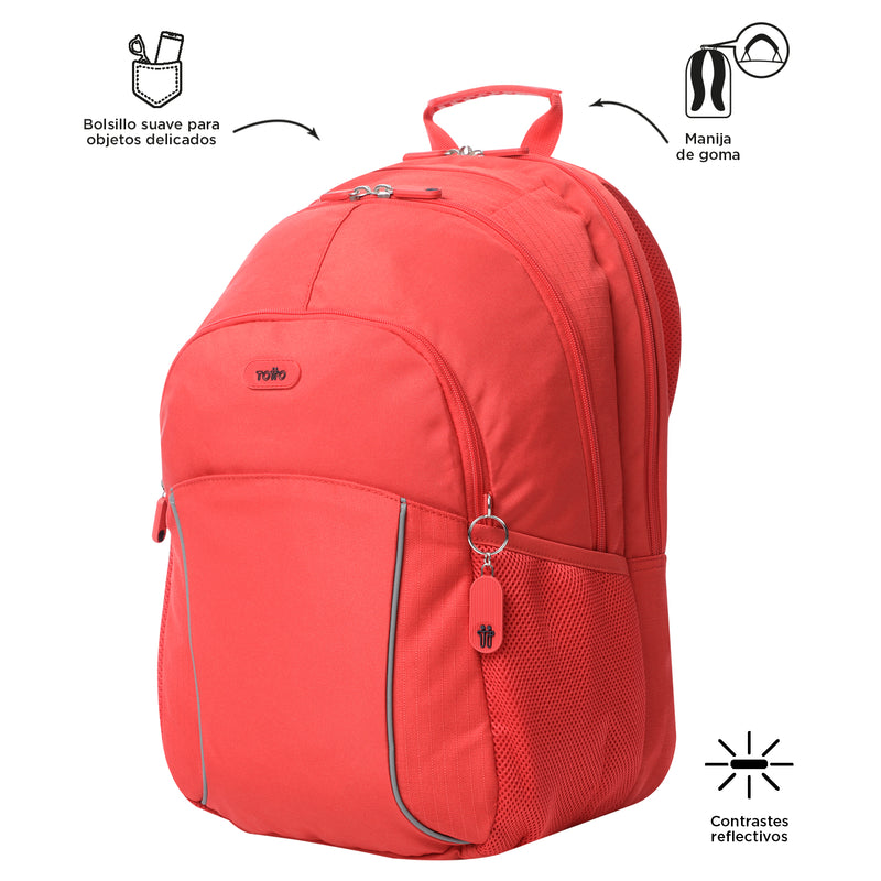 Mochila Universitaria Porta PC 15.4" Cambri 2.0 Roja Unisex