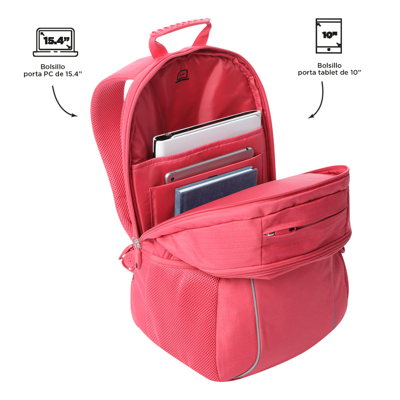 Mochila Universitaria Porta PC 15.4" Cambri 2.0 Roja