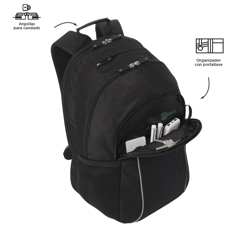 Mochila Universitaria Cambri 2.0 Porta PC 15.4" Negro