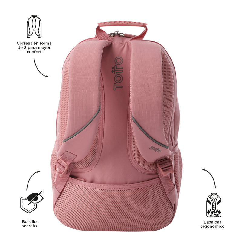 Mochila Universitaria Porta PC 15.4" Cambri 2.0 Rosado Mujer