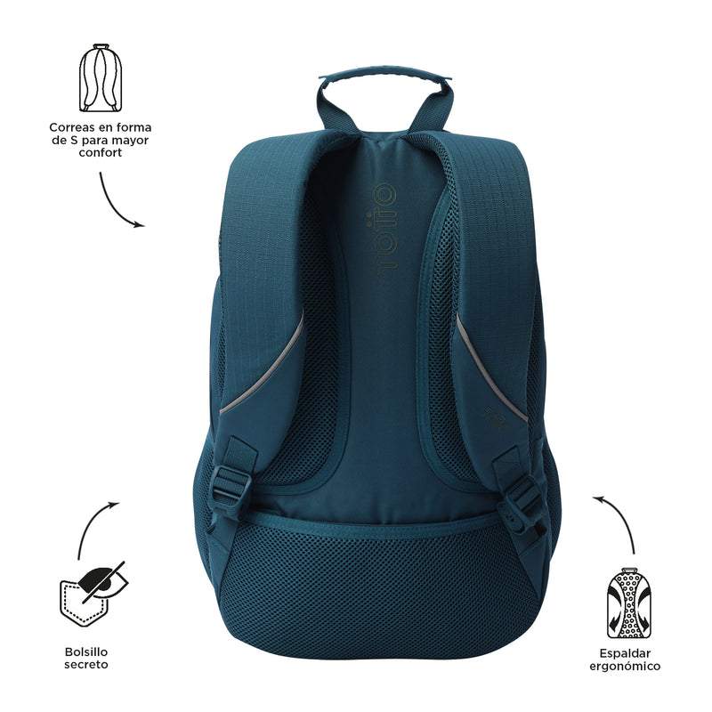 Mochila Universitaria Cambri 2.0 Porta PC 15.4" Azul Hombre